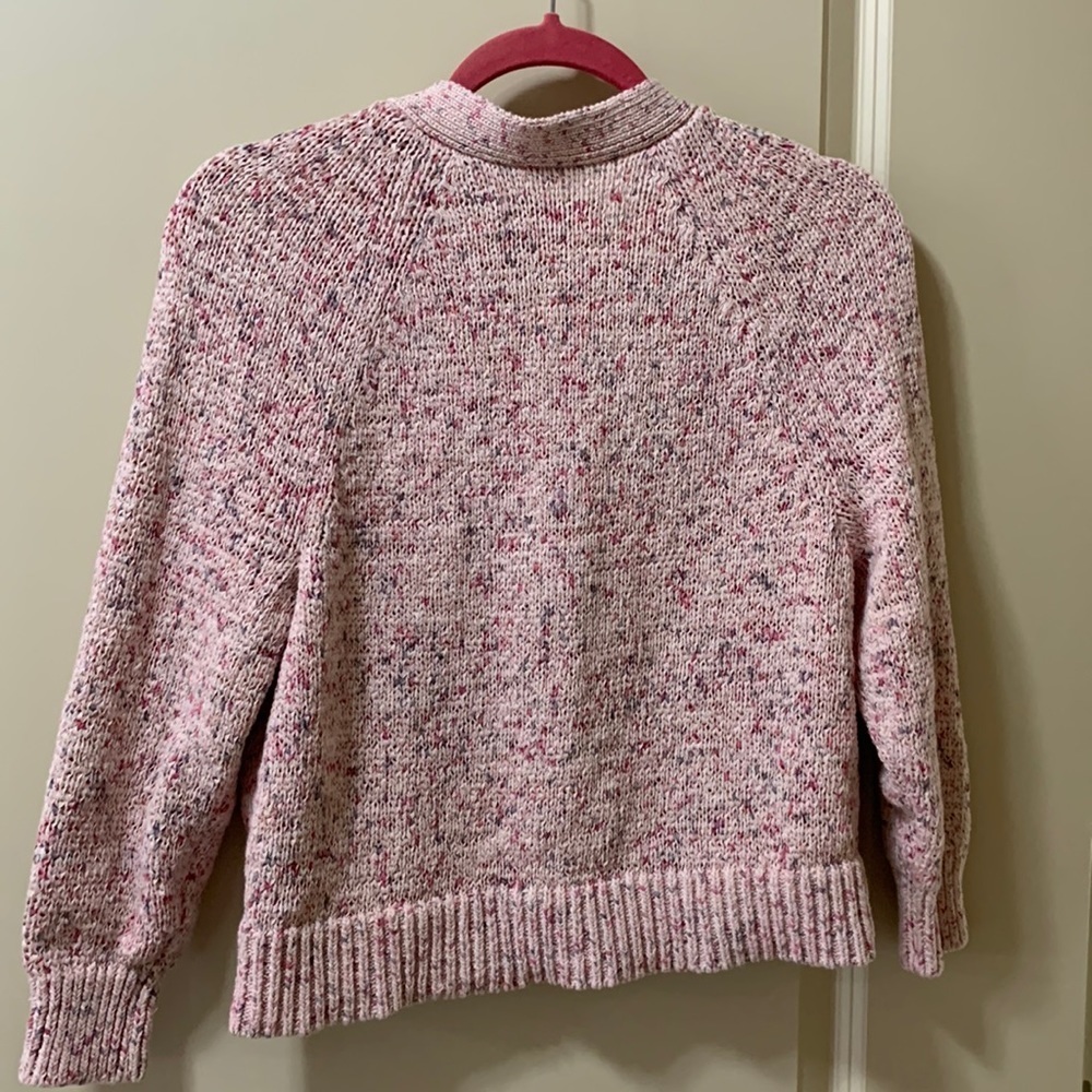 LOFT 2 pc Pink Speckled Sweater & Tank Top Set - Picture 2 of 13